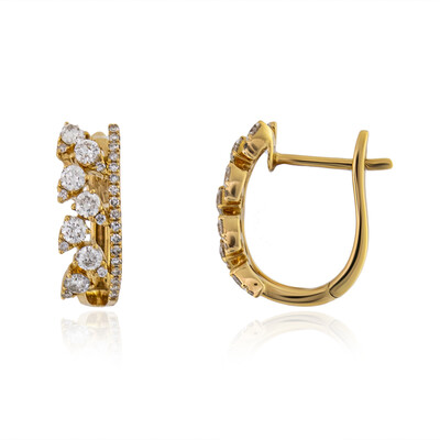 18K I1 (H) Diamond Gold Earrings (de Melo)