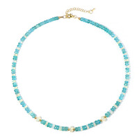 Blue Apatite Silver Necklace