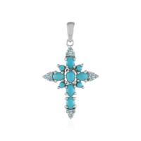 Sleeping Beauty Turquoise Silver Pendant