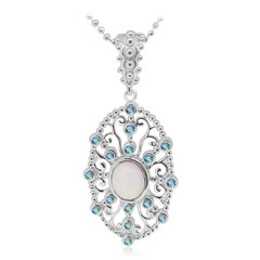 Welo Opal Silver Necklace (Dallas Prince Designs)