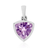 Rose de France Amethyst Silver Pendant