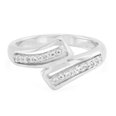 White Sapphire Silver Ring