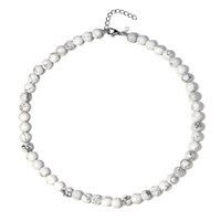 Howlite Silver Necklace