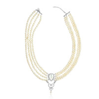 Mother of Pearl Silver Necklace