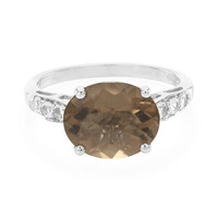 Smoky Quartz Silver Ring