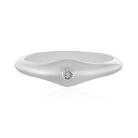 I4 (J) Diamond Silver Ring