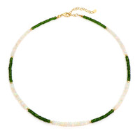 Russian Diopside Silver Necklace