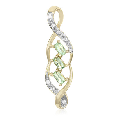 9K Brazilian Paraiba Tourmaline Gold Pendant