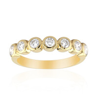 18K VVS1 (G) Diamond Gold Ring