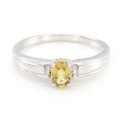 Cuprian Tourmaline Silver Ring