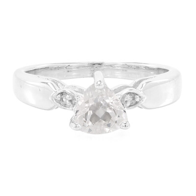 White Kunzite Silver Ring