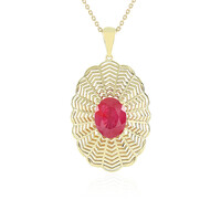 9K Madagascar Ruby Gold Necklace (Ornaments by de Melo)