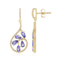 Tanzanite Silver Earrings