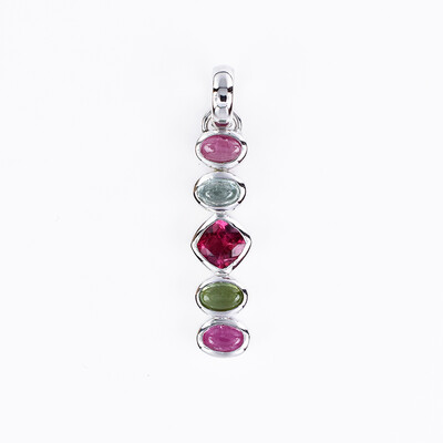 Tourmaline Silver Pendant