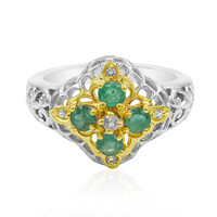 Brazilian Emerald Silver Ring