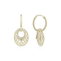 9K I1 (I) Diamond Gold Earrings (Ornaments by de Melo)