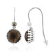 Smoky Quartz Silver Earrings (Annette classic)