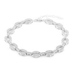 Zircon Silver Bracelet
