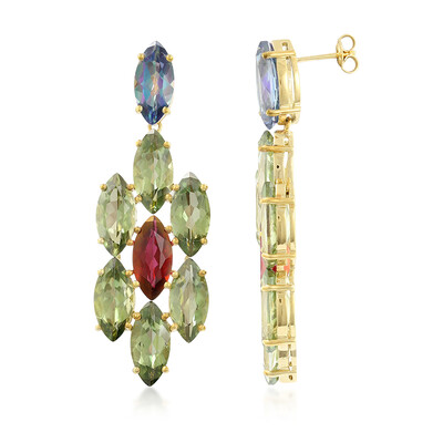 Topaz Silver Earrings