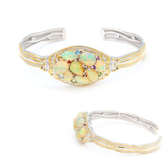 Welo Opal Silver Bangle (Gems en Vogue)