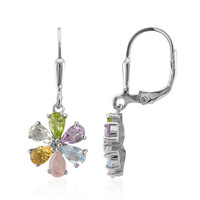 Sky Blue Topaz Silver Earrings