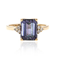14K Unheated Tanzanite Gold Ring (CIRARI)