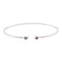 Rajasthan Rhodolite Silver Bangle
