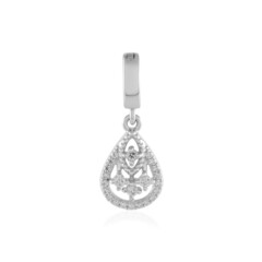 White Sapphire Silver Pendant