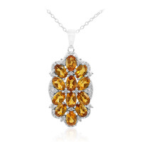 Madeira Citrine Silver Necklace