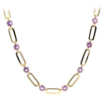 Amethyst Silver Necklace