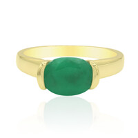 9K Zambian Emerald Gold Ring