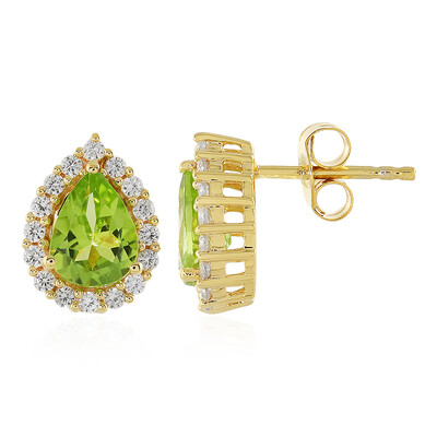 Peridot Silver Earrings