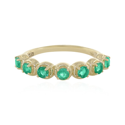 9K Zambian Emerald Gold Ring (Adela Gold)