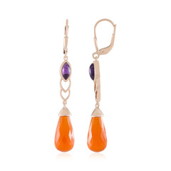 Carnelian Silver Earrings (KM by Juwelo)