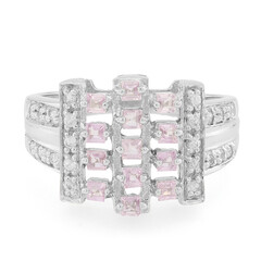Ceylon Pink Sapphire Silver Ring