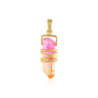 Bi Colour Quartz Silver Pendant