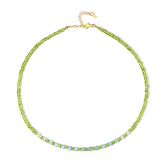Peridot Silver Necklace