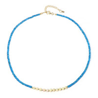 Neon Blue Apatite Silver Necklace