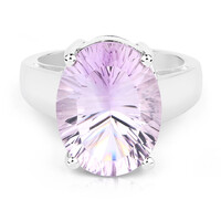 Rose de France Amethyst Silver Ring