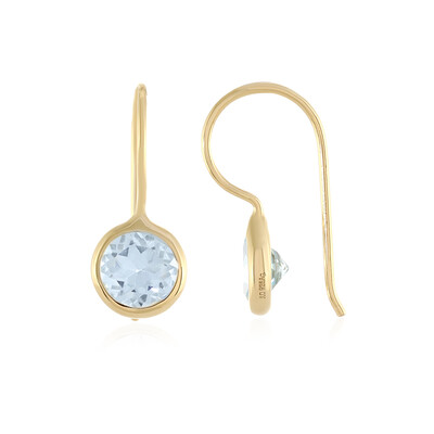 Sky Blue Topaz Silver Earrings