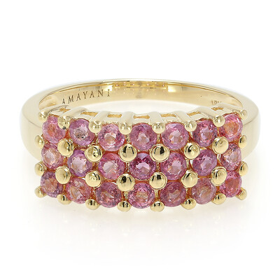18K Unheated Padparadscha Sapphire Gold Ring (AMAYANI)