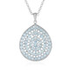 Sky Blue Topaz Silver Necklace