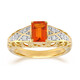9K AAA Mexican Fire Opal Gold Ring