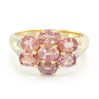 18K Unheated Padparadscha Sapphire Gold Ring (AMAYANI)