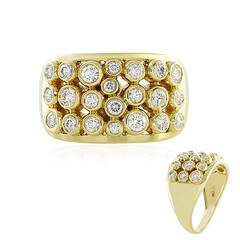 9K Flawless (F) Diamond Gold Ring (LUCENT DIAMONDS)