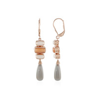 Silver Moonstone Silver Earrings (KM by Juwelo)