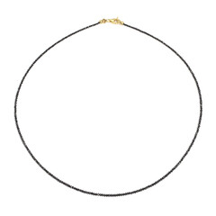 9K Black Diamond Gold Necklace