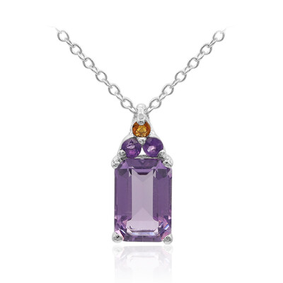 Amethyst Silver Necklace