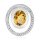 Citrine Silver Pendant (MONOSONO COLLECTION)