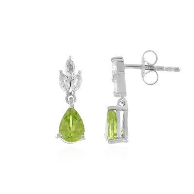 Peridot Silver Earrings